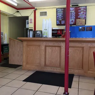 Order at the cash register