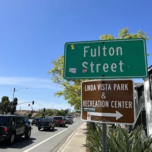 the intersection of fulton street and linda vista park