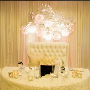 Sweetheart table of my dreams! Didnt even realize something this pretty was possible!