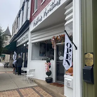 the front of the store