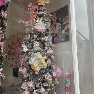 a decorated christmas tree
