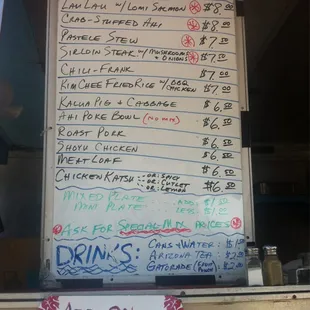 Friday Menu