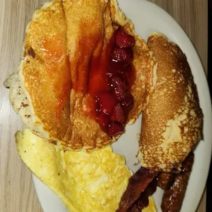 pancakes, food