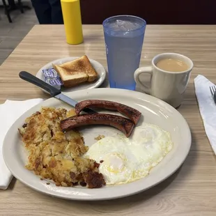 Egg Breakfast with Polish Kielbasa