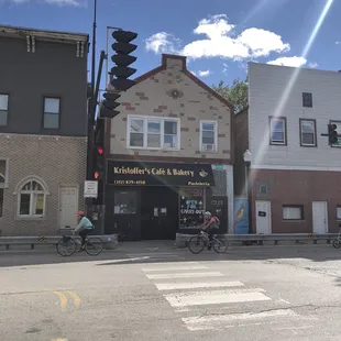 View of front of bakery.