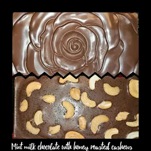 Mint milk chocolate with honey roasted cashews
#kristyannskitchen