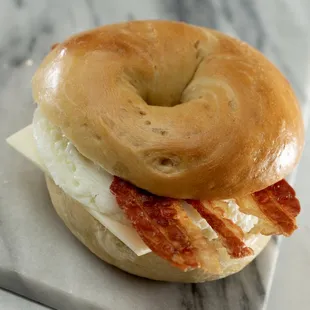 Breakfast Bagels 
Bacon Egg Cheese