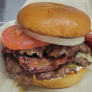 Classic smash, with bacon added