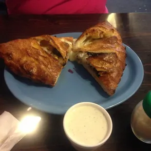 Baked potato pizza...it&apos;s huge and very good.
