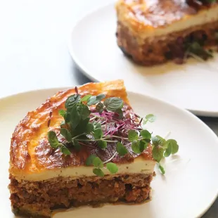 Moussaka | eggplant, ground beef &amp; béchamel cream sauce