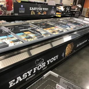 a refrigerated display case