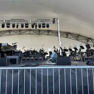 View of stage from reserved seating (B106)