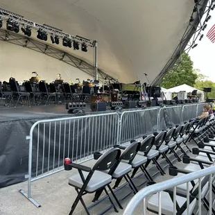Reserved seating area