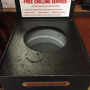 You can even chill your booze in site!