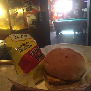 Locally sourced Bison burgers