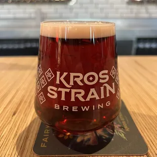 a glass of beer