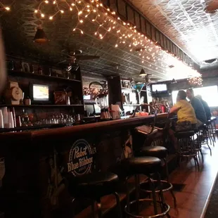a man sitting at the bar