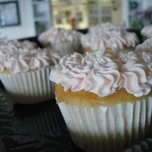 Rose Frosted Cupcake.