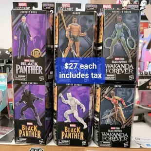 Black panther legends figures