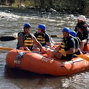 Husband river rafting