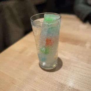 Some vodka fruit loop drink. Def would add a sidecar to this though.