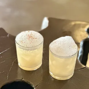 Miso Tipsy Margarita - Blanco Tequila, Curaçao, Miso Agave, Lime, Sea Salt Foam
