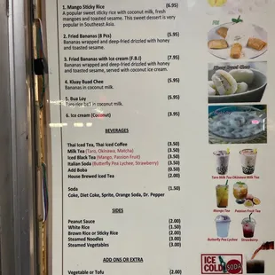 menu, sushi and sashimi