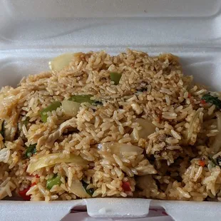 Basil Fried Rice (Medium spice) with Chicken