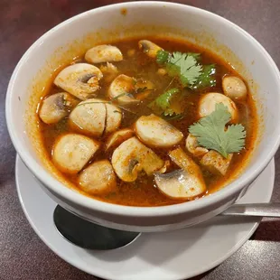 Tom yum soup bowl