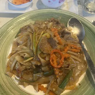 Spicy Drunken Noodles w/ beef