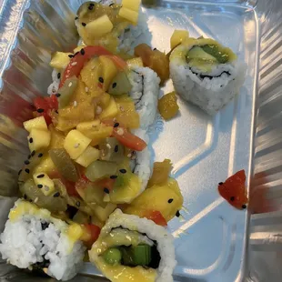 This is what I received after my food got re-made. A not so fresh version of the Fresh Roll