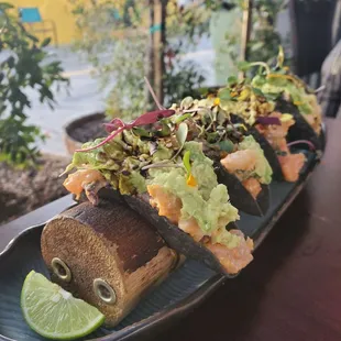 Japanese sushi tacos