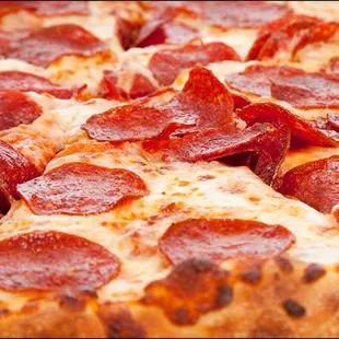 a pepperoni pizza