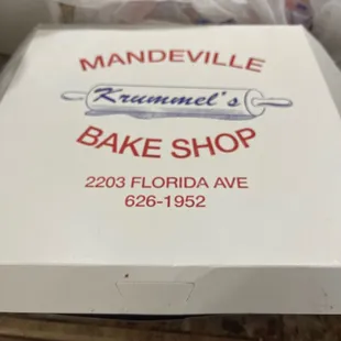 Mandeville bake shop.