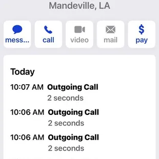 This is a call log of how many times they hung up on me. They wouldn&apos;t even say hello. They picked up the phone and slammed it down.