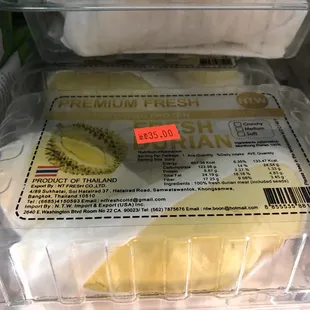 Imported fresh durian
