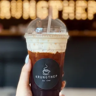 Thai Iced Tea with Thai Tea Cheese