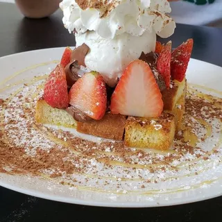 Nutella Strawberry Jam Toast