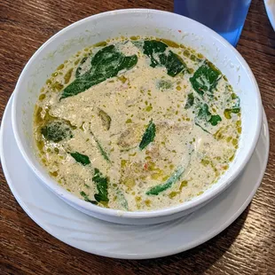 Green curry with mock duck