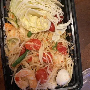 Thai style papaya salad