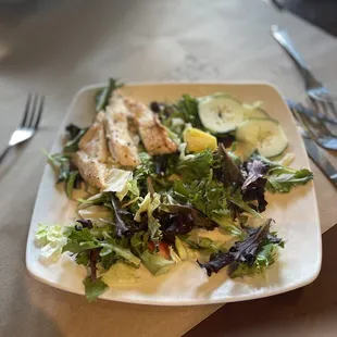 a plate of salad