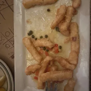 Calamari. Mid. not fried enough.