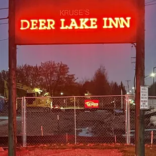 a neon sign