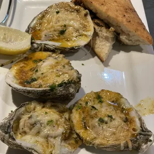 Chargrilled oysters