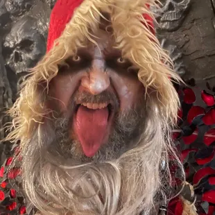 a man dressed as a santa claus