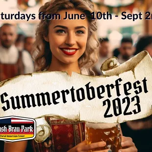 Join us every Saturday from 12-8PM for Summertoberfest! German food, beer, and music!