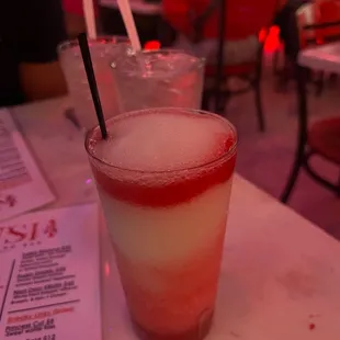  red and white drink