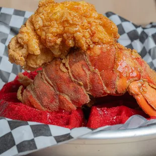  basket of fried lobster