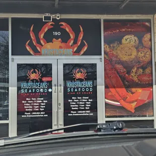 Picture of the front door to the restaurant