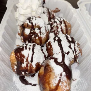 Build your own funnel cake nd fried oreos